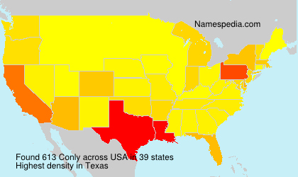 Surname Conly in USA Surname Conly in USA