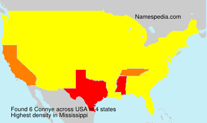 Surname Connye in USA Surname Connye in USA
