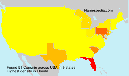 Surname Cononie in USA Surname Cononie in USA