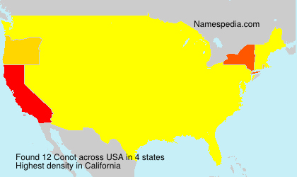 Surname Conot in USA Surname Conot in USA