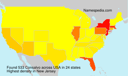 Surname Consalvo in USA Surname Consalvo in USA