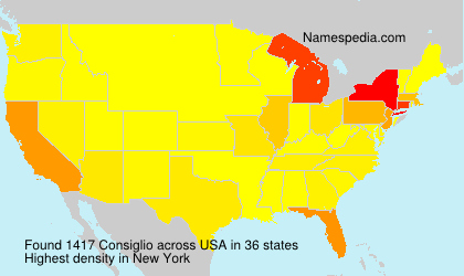 Surname Consiglio in USA Surname Consiglio in USA