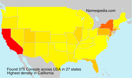 Surname Console in USA Surname Console in USA