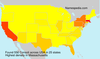 Surname Consoli in USA Surname Consoli in USA