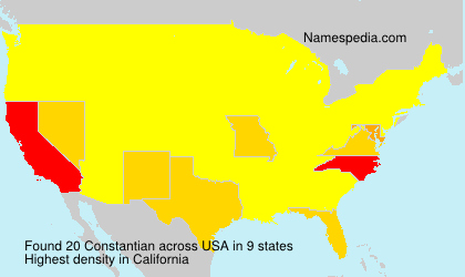 Surname Constantian in USA Surname Constantian in USA