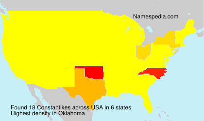 Surname Constantikes in USA Surname Constantikes in USA