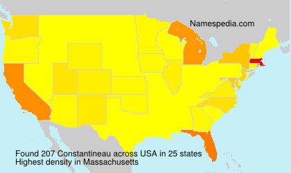 Surname Constantineau in USA Surname Constantineau in USA