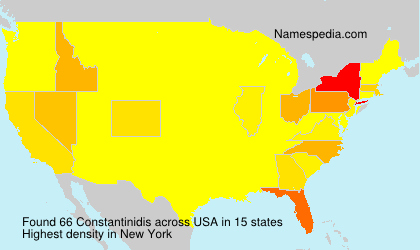 Surname Constantinidis in USA Surname Constantinidis in USA