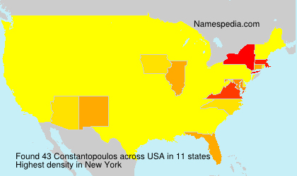 Surname Constantopoulos in USA Surname Constantopoulos in USA
