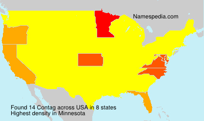 Surname Contag in USA Surname Contag in USA