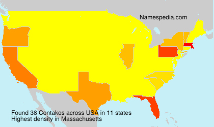 Surname Contakos in USA Surname Contakos in USA