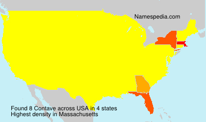 Surname Contave in USA Surname Contave in USA