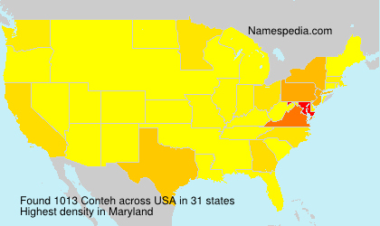 Surname Conteh in USA Surname Conteh in USA