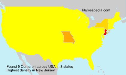 Surname Conteron in USA Surname Conteron in USA