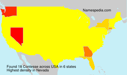 Surname Contesse in USA Surname Contesse in USA