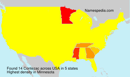 Surname Contezac in USA Surname Contezac in USA