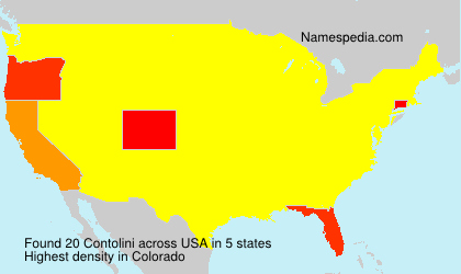 Surname Contolini in USA Surname Contolini in USA