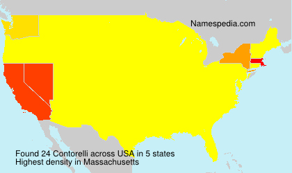 Surname Contorelli in USA Surname Contorelli in USA
