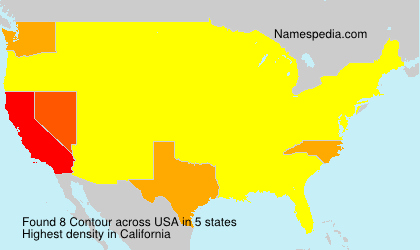 Surname Contour in USA Surname Contour in USA