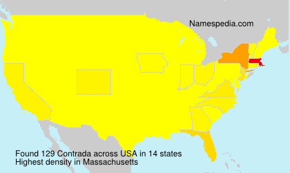Surname Contrada in USA Surname Contrada in USA