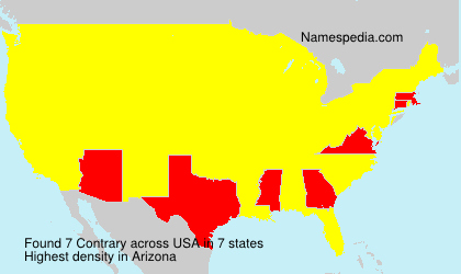 Surname Contrary in USA Surname Contrary in USA
