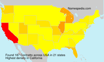 Surname Contratto in USA Surname Contratto in USA