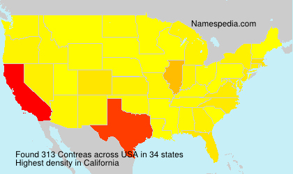 Surname Contreas in USA Surname Contreas in USA