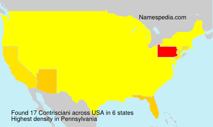 Surname Contrisciani in USA Surname Contrisciani in USA