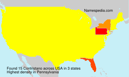 Surname Contristano in USA Surname Contristano in USA