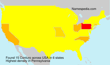 Surname Conturo in USA Surname Conturo in USA