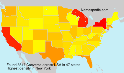 Surname Converse in USA Surname Converse in USA