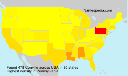 Surname Conville in USA Surname Conville in USA
