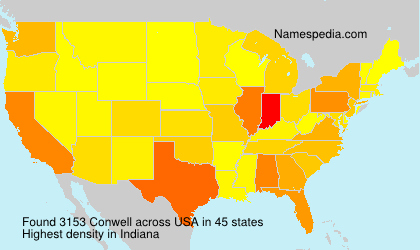 Surname Conwell in USA Surname Conwell in USA