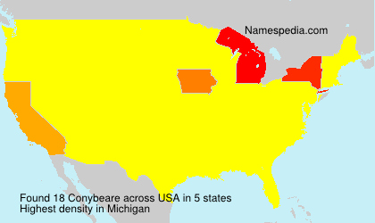 Surname Conybeare in USA Surname Conybeare in USA