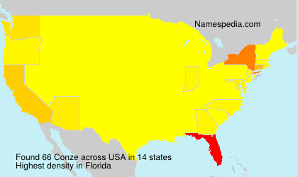 Surname Conze in USA Surname Conze in USA