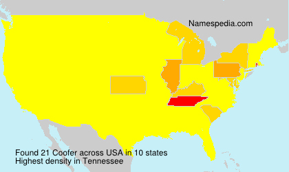 Surname Coofer in USA Surname Coofer in USA