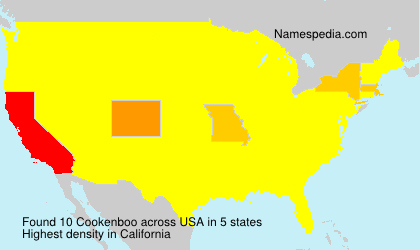 Surname Cookenboo in USA Surname Cookenboo in USA