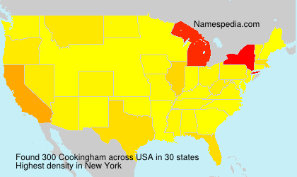 Surname Cookingham in USA Surname Cookingham in USA
