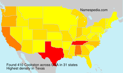 Surname Cookston in USA Surname Cookston in USA