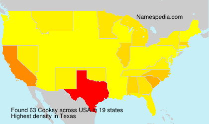Surname Cooksy in USA Surname Cooksy in USA