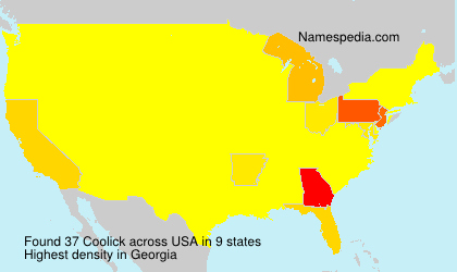 Surname Coolick in USA Surname Coolick in USA