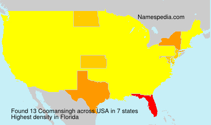 Surname Coomansingh in USA Surname Coomansingh in USA