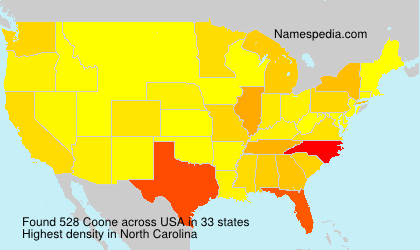 Surname Coone in USA Surname Coone in USA