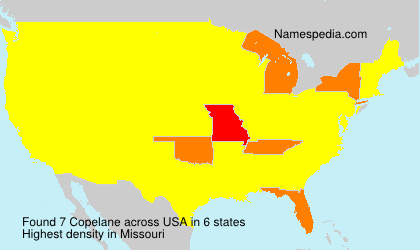 Surname Copelane in USA Surname Copelane in USA