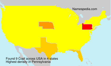 Surname Copf in USA