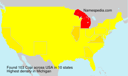 Surname Copi in USA Surname Copi in USA