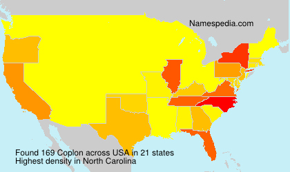 Surname Coplon in USA Surname Coplon in USA