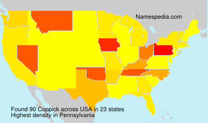 Surname Coppick in USA Surname Coppick in USA