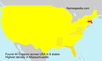 Surname Copponi in USA Surname Copponi in USA