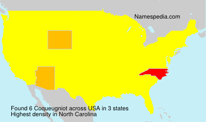 Surname Coqueugniot in USA Surname Coqueugniot in USA